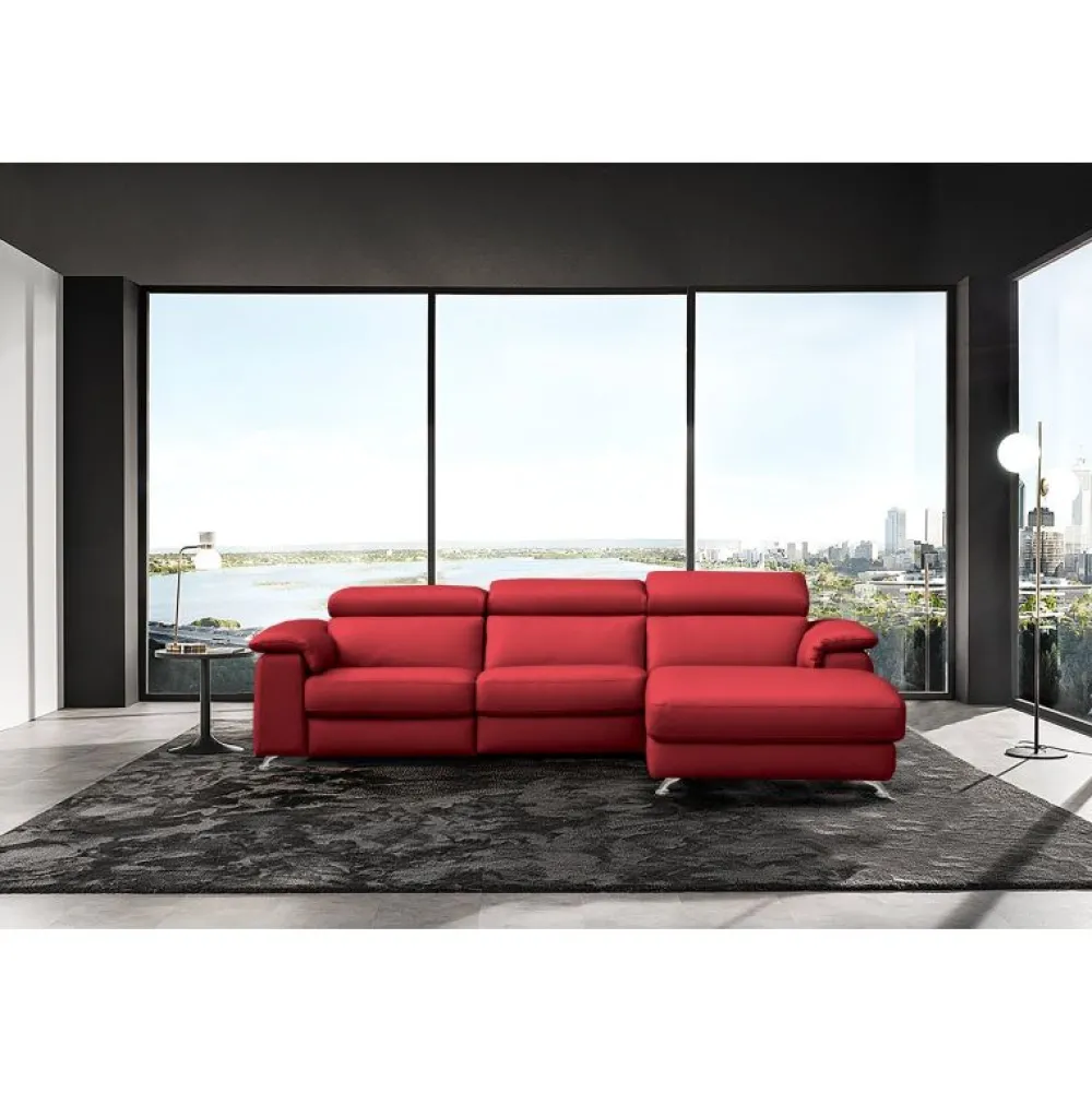 altoni__hoeksalon_pandora_0-2.webp Altoni - Hoeksalon Pandora - Rechts - Leder - Rood - 260x85x172cm | Belga Meubelen New