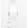 ASP - Kleerkast Orleans - 3 draaideuren - Wit - 145x201x58cm | Belga Meubelen Best