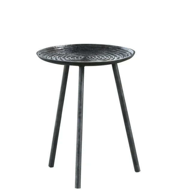 Bijzettafel Zanta - Metaal - Zwart - 38x45x38cm | Belga Meubelen Clearance