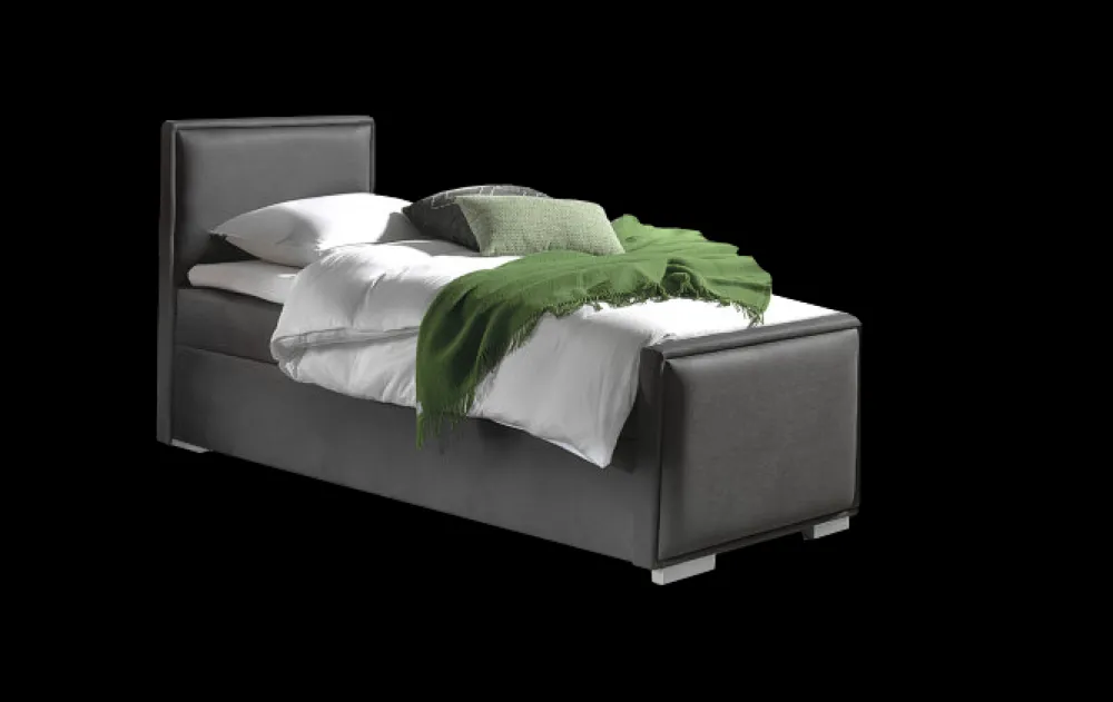 bm__boxspring_amsterdam___0-1.webp 2BM - Boxspring Amsterdam - Opbergruimte- Antraciet - Stof - 90x110x200cm | Belga Meubelen Online