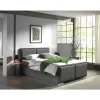 2BM - Boxspring Amsterdam - Opbergruimte- Antraciet - Stof - 180x110x200cm | Belga Meubelen Sale