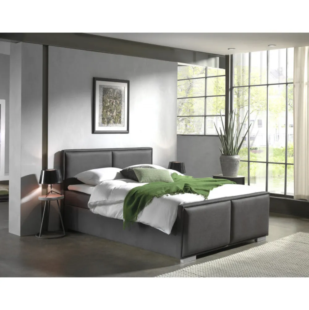 bm__boxspring_amsterdam___0.webp 2BM - Boxspring Amsterdam - Opbergruimte- Antraciet - Stof - 180x110x200cm | Belga Meubelen Sale