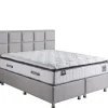 2BM - Boxspring Barcelona - Stof - Grijs - 180x120x200cm | Belga Meubelen New