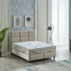2BM - Boxspring Hanna - Taupe Microvezel - Stof - 160x200cm | Belga Meubelen Hot