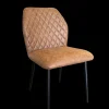 2BM - Eetkamerstoel Alicia - Microvezel - Cognac - 54x86x59cm | Belga Meubelen Outlet