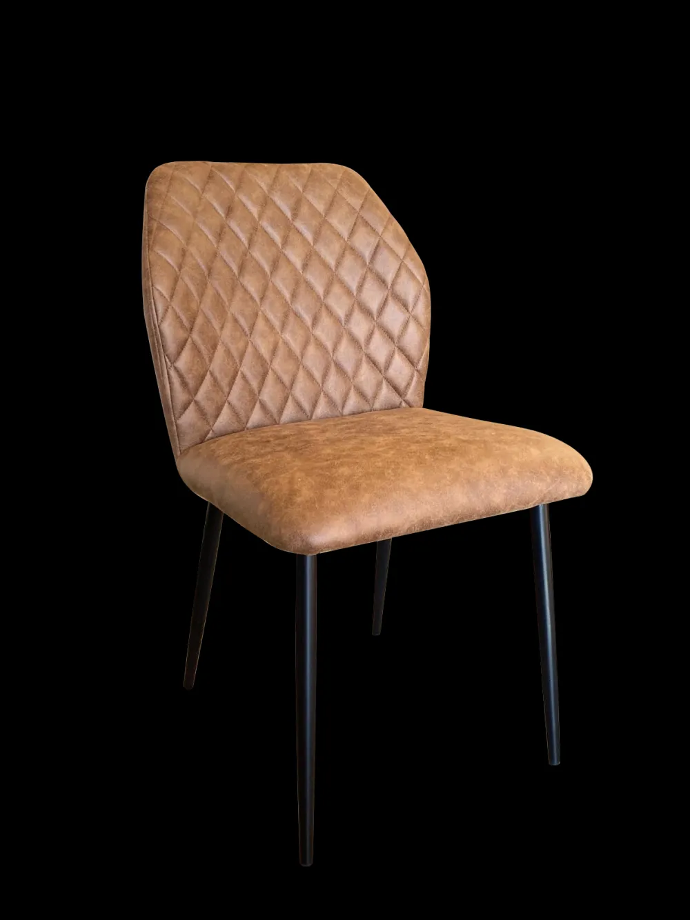 bm__eetkamerstoel_alicia__0.webp 2BM - Eetkamerstoel Alicia - Microvezel - Cognac - 54x86x59cm | Belga Meubelen Outlet