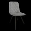 2BM - Eetkamerstoel Jerry - Velours - Grijs - 54x88x46cm | Belga Meubelen Best