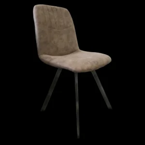 2BM - Eetkamerstoel Lode - Stof - Tabac - 46x88x42cm | Belga Meubelen Sale