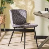 2BM - Eetkamerstoel Teo - Stof - Grijs - 51x80x55cm | Belga Meubelen Sale