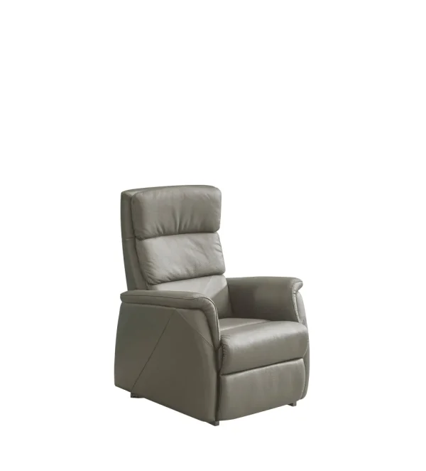 2BM - Elektrische relax Palma - Taupe Leer - 116x75x55cm | Belga Meubelen Discount