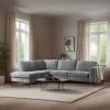 2BM - Hoeksalon 3620 - Stof - Grijs - Links - 262x205cm | Belga Meubelen Best
