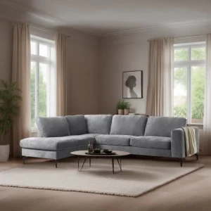 2BM - Hoeksalon 3620 - Stof - Grijs - Links - 262x205cm | Belga Meubelen Best