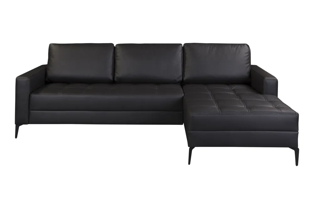 bm__hoeksalon_bergamo__re_0.webp 2BM - Hoeksalon Bergamo - Rechts - Kunstleder - Zwart - 226x150cm | Belga Meubelen Hot