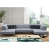 2BM - Hoeksalon Dedrick - Rechts - Stof - Grijs - 180x370x190cm | Belga Meubelen New