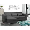 2BM - Hoeksalon Maggio - Links - Stof - Donkergrijs - 172x96x248cm | Belga Meubelen Clearance