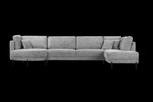 2BM - Hoeksalon Mars - Grijs Stof - Links - 200x354x130cm | Belga Meubelen Online
