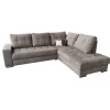 2BM - Hoeksalon Marseille - Rechts - Stof - Grijs - 270x85x220cm | Belga Meubelen Discount