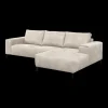 2BM - Hoeksalon Noemie - Rechts - Stof - Wit - 288x94x170cm | Belga Meubelen Clearance