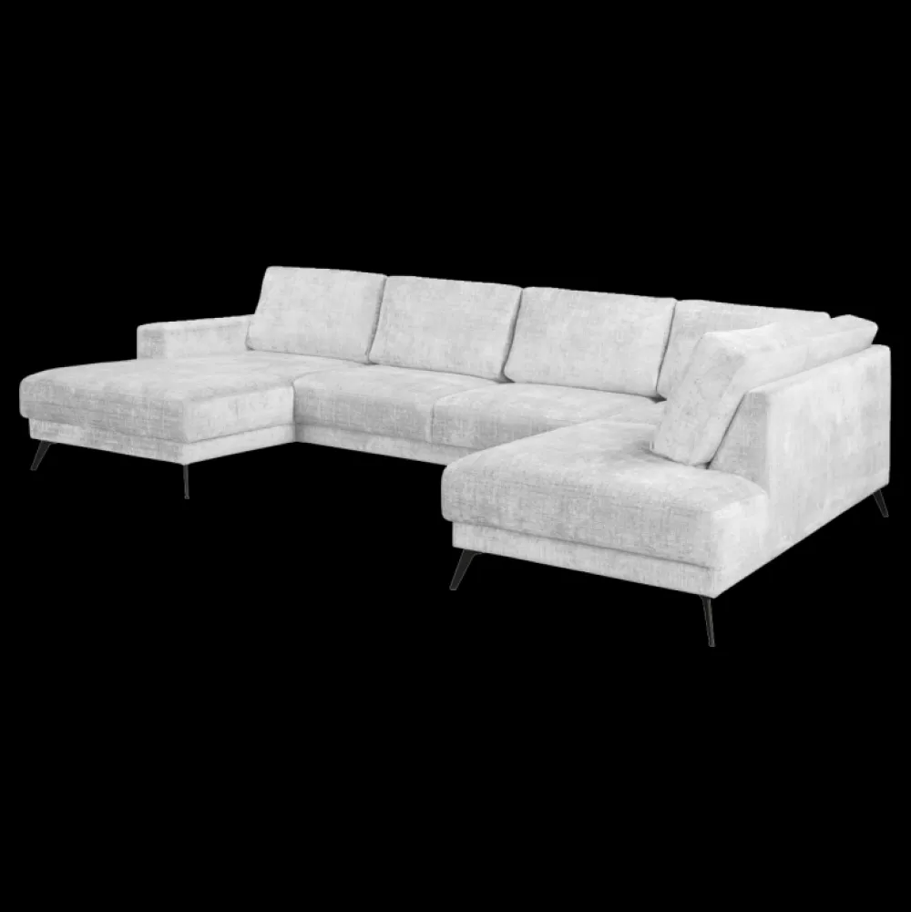 bm__hoeksalon_orion__rech_0.webp 2BM - Hoeksalon Orion - Rechts - Stof - Wit Boucle - - 150x330x200cm | Belga Meubelen Outlet