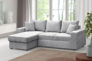 2BM - Hoeksalon Pepe - Links - Stof - Grijs | Belga Meubelen Outlet
