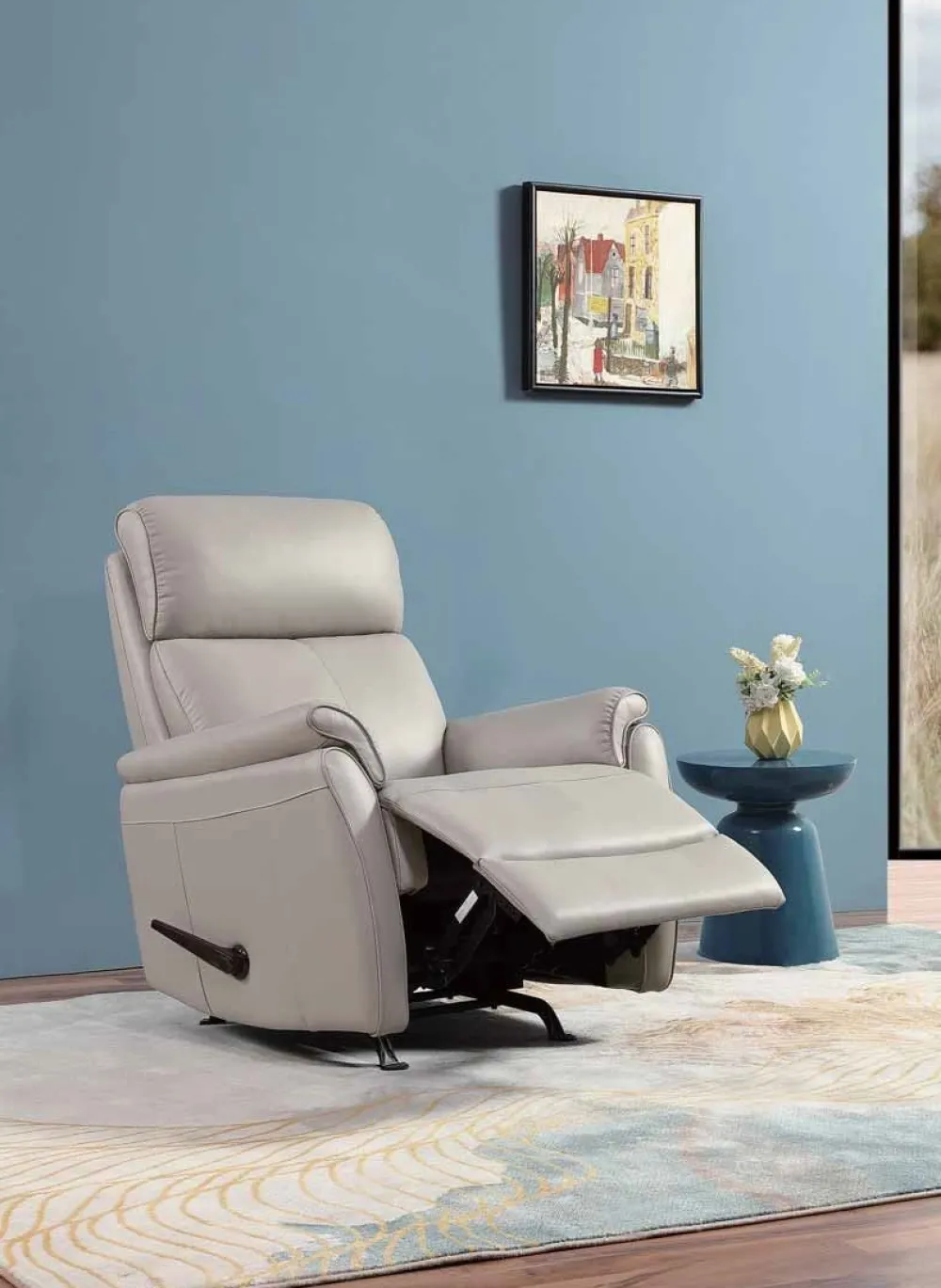 bm__relaxfauteuil_luda__l_0.webp 2BM - Relaxfauteuil Luda - Leder - Beige - 83x105x93cm | Belga Meubelen Best