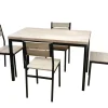 2BM - Tafelset + 4 stoelen 471 - Lichte Eik/Zwart - 120x76x70cm | Belga Meubelen Sale