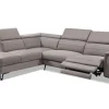 2BM- Hoeksalon Elisabeth - Links - Grijs - Microvezel - Stof - Elektrische relax - 306x220cm | Belga Meubelen Discount