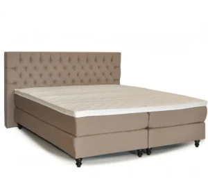 Boxspring Gent - Stof - Taupe - 180x120x200cm | Belga Meubelen Outlet