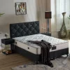Boxspring Nimbus - Stof - Zwart - 160x122x200cm | Belga Meubelen New