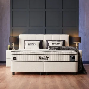 BSP - Boxspring Beer - Stof - Beige - 140x110x200cm | Belga Meubelen Online