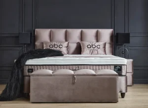 BSP - Boxspring Casper - Stof - Beige - 160x110x200cm | Belga Meubelen Discount