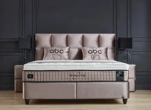 BSP - Boxspring Casper - Stof - Beige - 180x110x200cm | Belga Meubelen Outlet