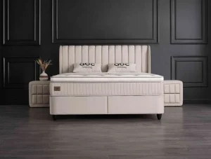 BSP - Boxspring Doni - Stof - Beige - 90x105x200cm | Belga Meubelen Best