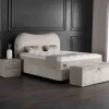 BSP - Boxspring Emily- Stof - Beige - 90x95x200cm | Belga Meubelen Fashion