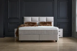 BSP - Boxspring Hanna - Stof - Beige - 120x110x200cm | Belga Meubelen Fashion