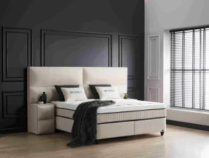 BSP - Boxspring Hills - Stof - Beige - 160x110x200cm | Belga Meubelen Best