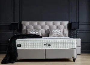 BSP - Boxspring Italia - Stof - Grijs - 180x110x200cm | Belga Meubelen Online