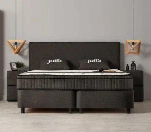 BSP - Boxspring Julia - Stof - Bruin - 180x110x200cm | Belga Meubelen Fashion