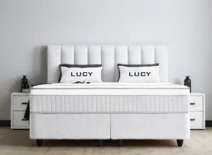 BSP - Boxspring Lucy - Stof - Beige - 180x110x200cm | Belga Meubelen Hot