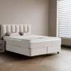 BSP - Boxspring More - Stof - Beige - 140x110x200cm | Belga Meubelen Sale