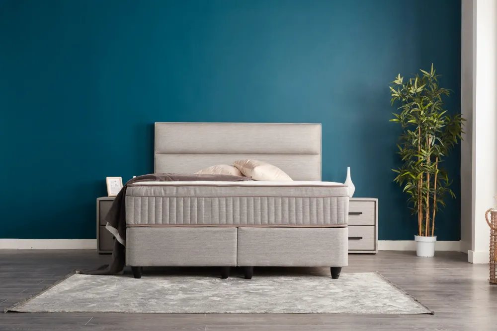 bsp__boxspring_sunny__sto_0-1.webp BSP - Boxspring Sunny - Stof - Beige - 120x110x200cm | Belga Meubelen Sale