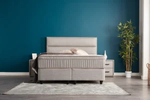BSP - Boxspring Sunny - Stof - Beige - 90x110x200cm | Belga Meubelen Online