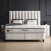 BSP - Boxspring Tony - Stof - Beige - 180x110x200cm | Belga Meubelen Clearance