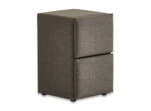 BSP - Nachtkastje Julia - Stof Bruin - 49x53x42cm | Belga Meubelen New