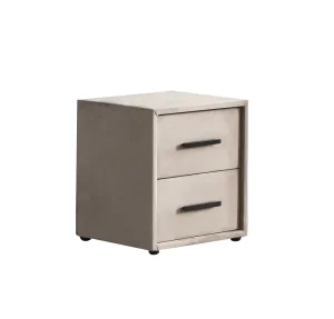 BSP - Nachtkastje Lindo - Stof Beige - 49x53x42cm | Belga Meubelen Best