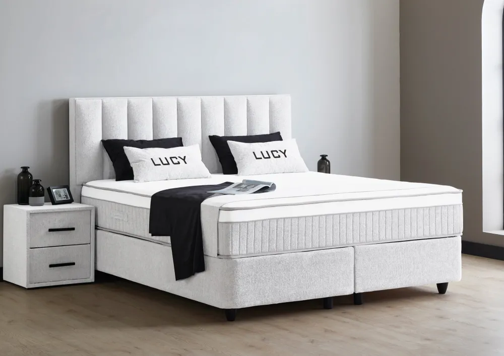 bsp__nachtkastje_lucy___s_0.webp BSP - Nachtkastje Lucy - Stof Beige - 49x53x42cm | Belga Meubelen Clearance