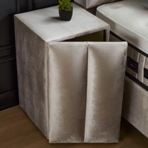 BSP - Nachtkastje Tony - Stof Beige - 50x55x50cm | Belga Meubelen Best