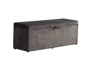 BSP - Opbergbank Alberto - Stof Grijs - 140x65x50cm | Belga Meubelen Best