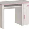 Bureau Biotiful - Wit/Roze - 121x77x65cm | Belga Meubelen Fashion