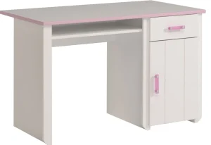 Bureau Biotiful - Wit/Roze - 121x77x65cm | Belga Meubelen Fashion